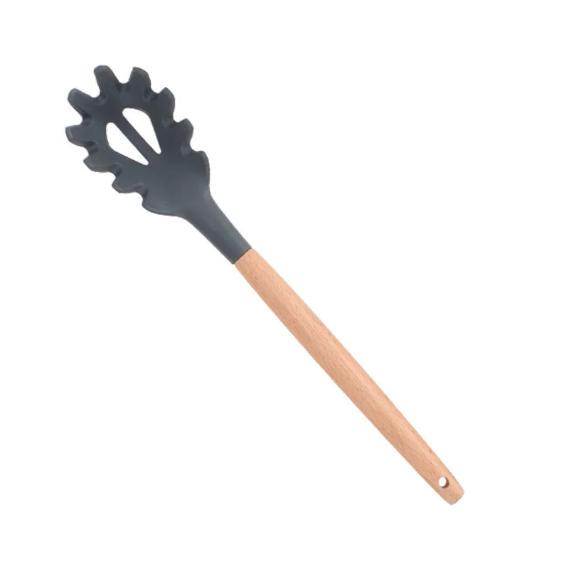 Ultimate Premium Silicone Cooking Utensils Set - Complete Heat Resistant Kitchen Tools for Effortless Cooking and Baking, including Turner, Tongs, Spatula, Spoon, Brush, and Whisk (Model JT888)