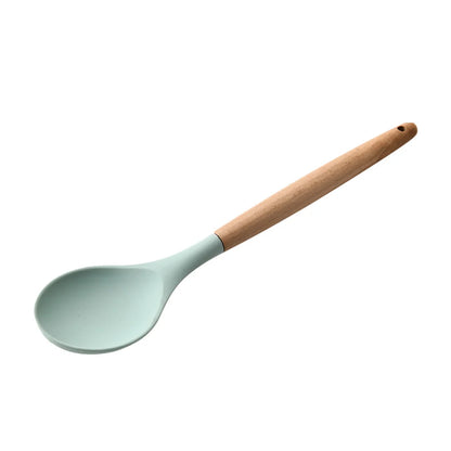 Ultimate Premium Silicone Cooking Utensils Set - Complete Heat Resistant Kitchen Tools for Effortless Cooking and Baking, including Turner, Tongs, Spatula, Spoon, Brush, and Whisk (Model JT888)