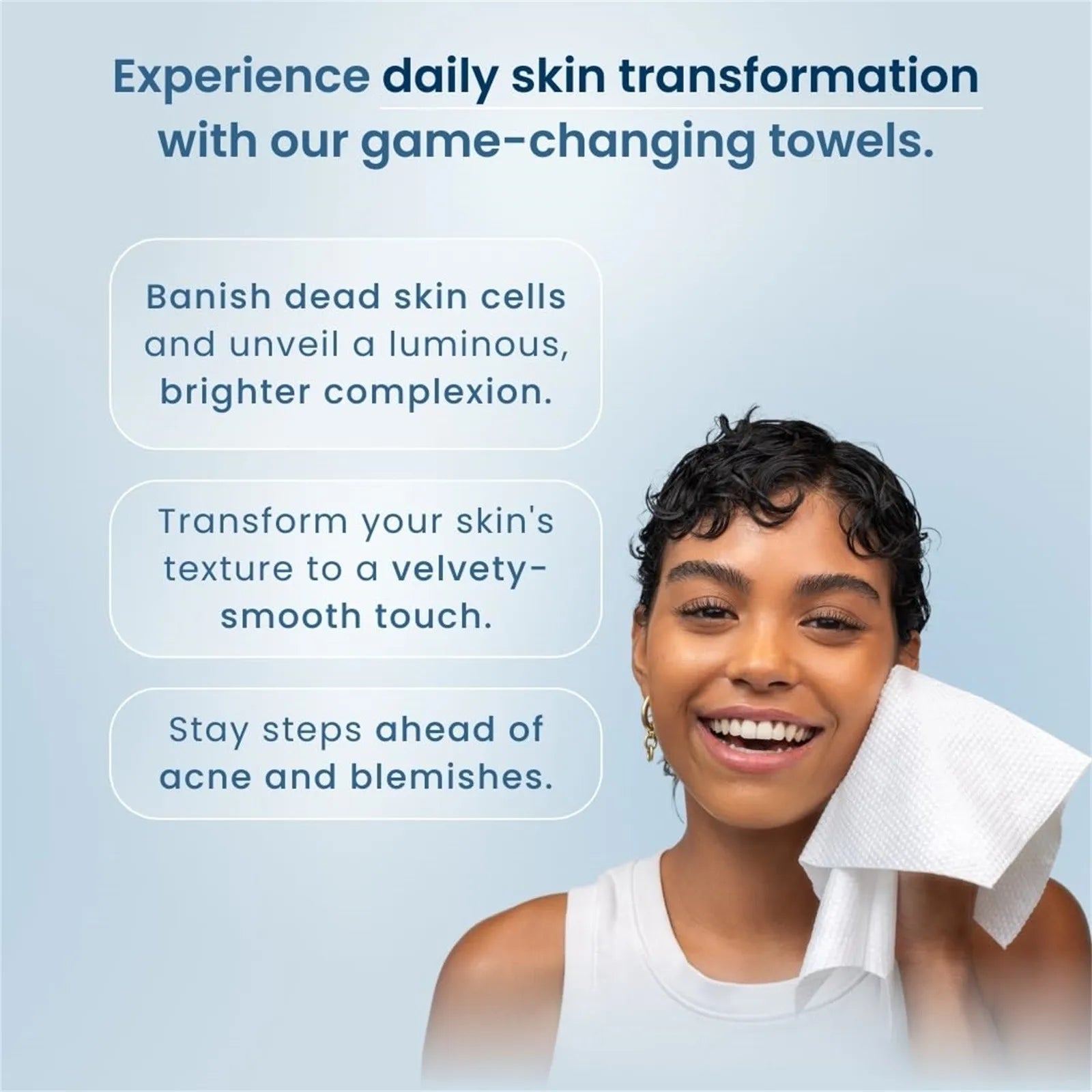 Experience Luxurious Cleanliness with Soft & Comfortable Disposable Face Towels - Perfect Wipes for Home and Travel (Available in 1, 2, or 4 Packs)