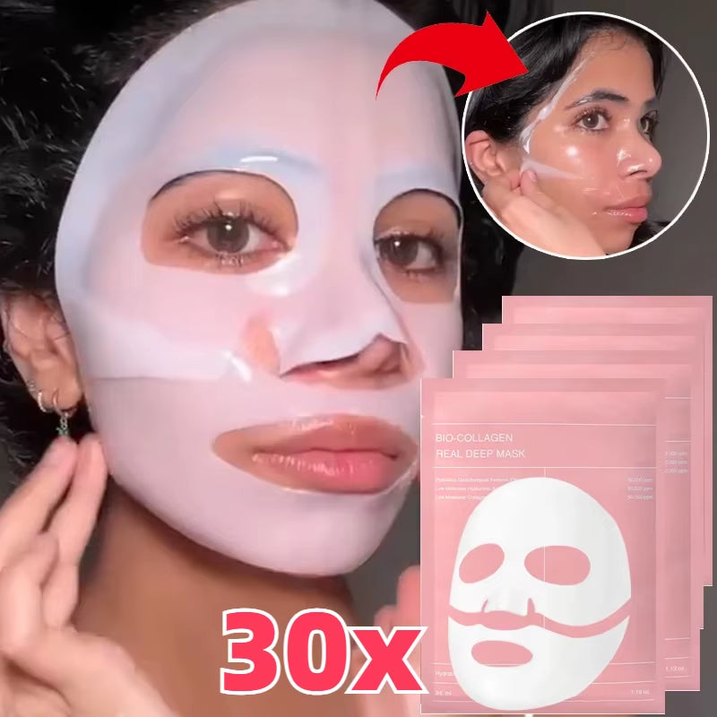 Revitalize Your Skin Overnight with Bio Collagen Face Mask - Deep Hydrating & Brightening Moisturizer