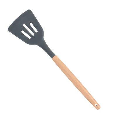 Ultimate Premium Silicone Cooking Utensils Set - Complete Heat Resistant Kitchen Tools for Effortless Cooking and Baking, including Turner, Tongs, Spatula, Spoon, Brush, and Whisk (Model JT888)