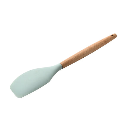 Ultimate Premium Silicone Cooking Utensils Set - Complete Heat Resistant Kitchen Tools for Effortless Cooking and Baking, including Turner, Tongs, Spatula, Spoon, Brush, and Whisk (Model JT888)